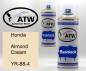Preview: Honda, Almond Cream, YR-88-4: 400ml Sprühdose + 400ml Klarlack - Set, von ATW Autoteile West.